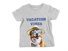 Name It grey melange vacation vibes t-shirt